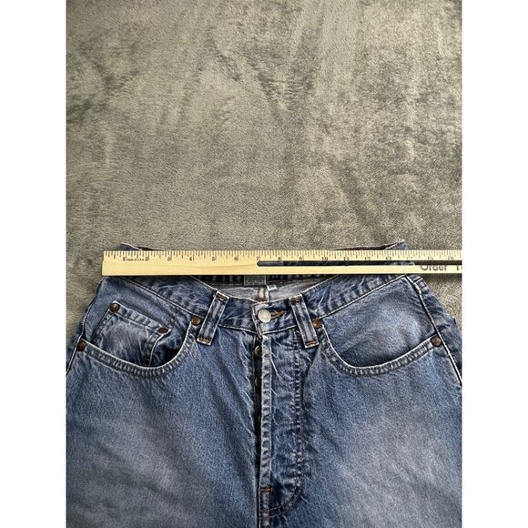 Vintage Banana Republic Jeans Women 31R High Waisted Straight Leg Blue Denim Y2K - Picture 6 of 15